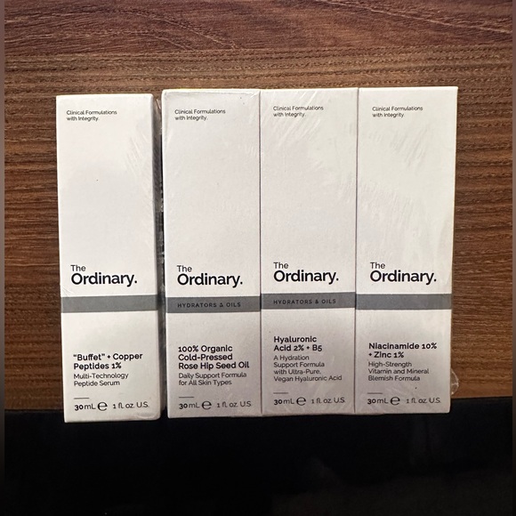 NEW‼️ The Ordinary 4 Bottles Skincare Face Serum Set! 4 x 30ml/1fl oz/ Each - Picture 2 of 4